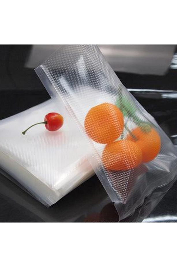 Vakum Makineleri Için Tek Yüzeyi Tırtıklı Vakum Torbası - Poşeti 15cmx25cm -30 Adet - 6