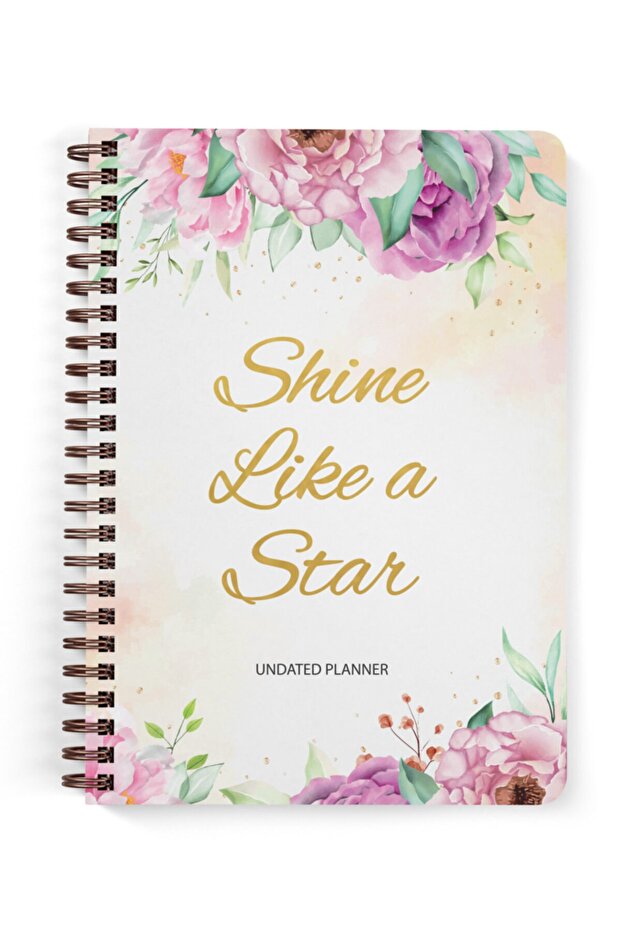 Shine Like a Star Undated Planner Shine Like a Star Undated Agenda Planner