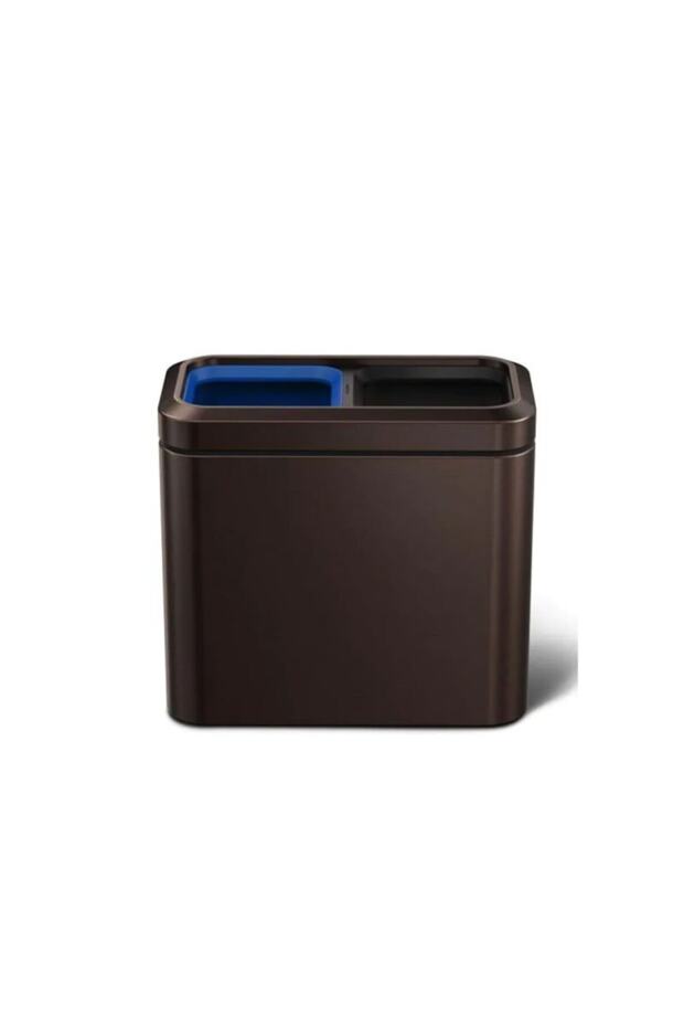 Cw2037 Çift Hazneli Çöp Kovası Bronz 10/10lt - 3