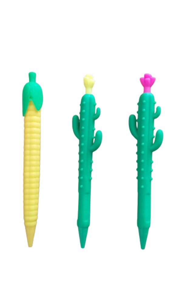 3-Piece Trend Pen Set 0.7 Tip Cactus-corn Pen-trend Tip Pen