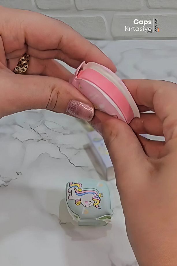 3 Adet Unicorn Zincir Askılı Mini Not Defteri Seti - 4