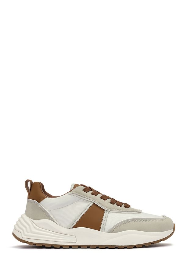 ACBC x DERİMOD Erkek Taba Bağcıklı Kalın Tabanlı Sneaker 25SFD78066F - 1