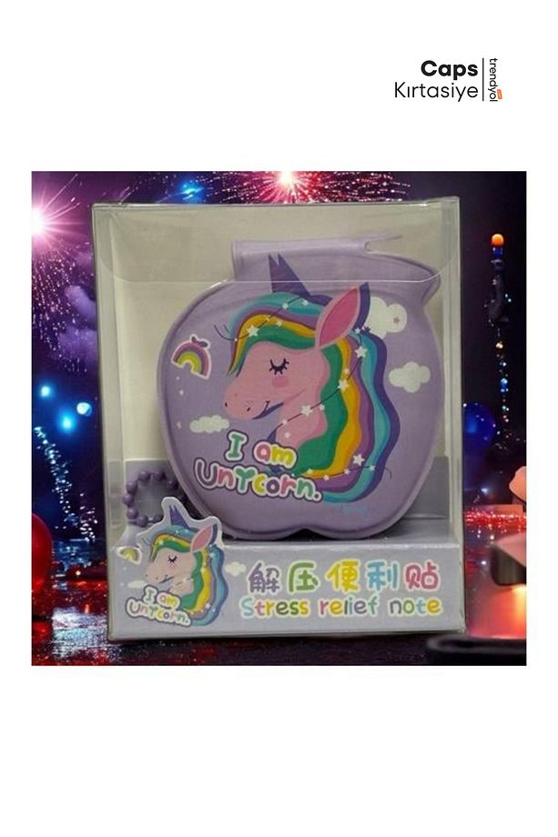 3 Adet Unicorn Zincir Askılı Mini Not Defteri Seti - 6