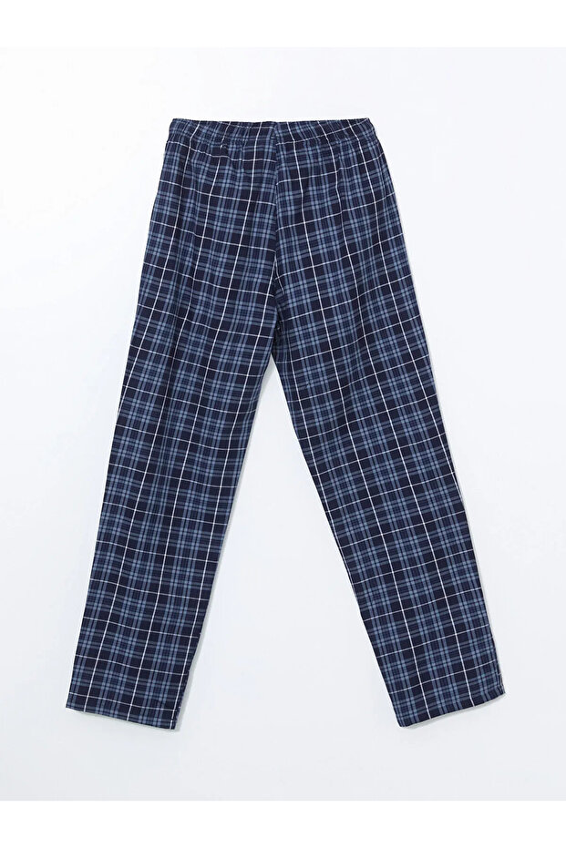 Standart Kalıp Ekose Erkek Pijama Alt - 3