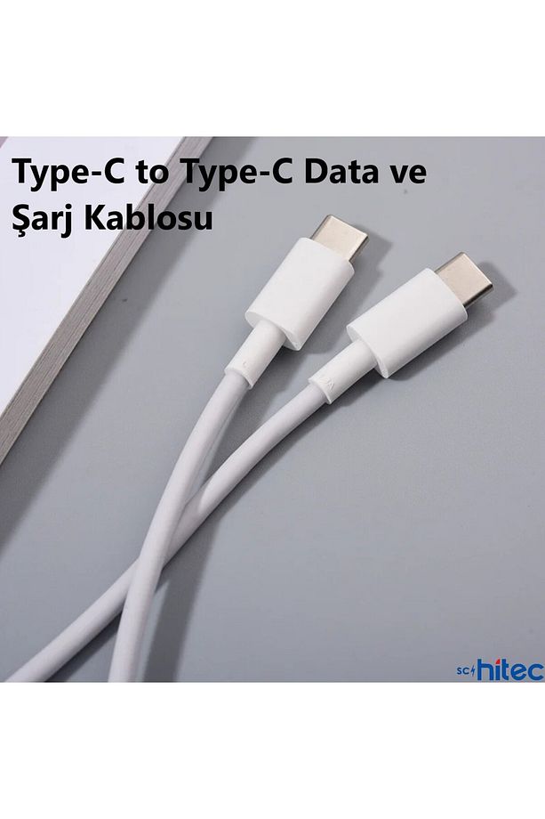 120w Super Turbo Type-c Çıkışlı Hızlı Şarj Aleti Type-c To Type-c Kablolu Set - 4