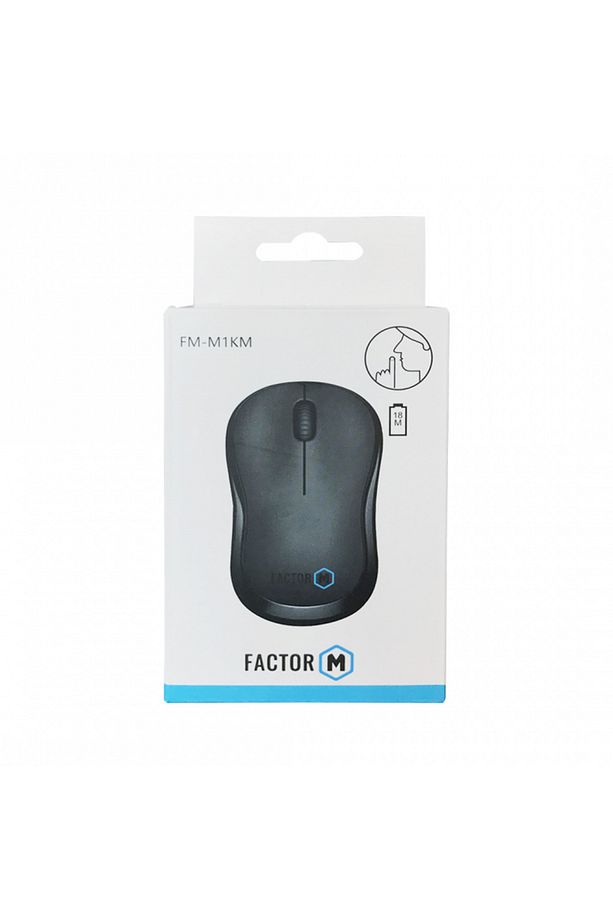 Factor M M1 Süper Sessiz Kompact Kablosuz Mouse Siyah - 4