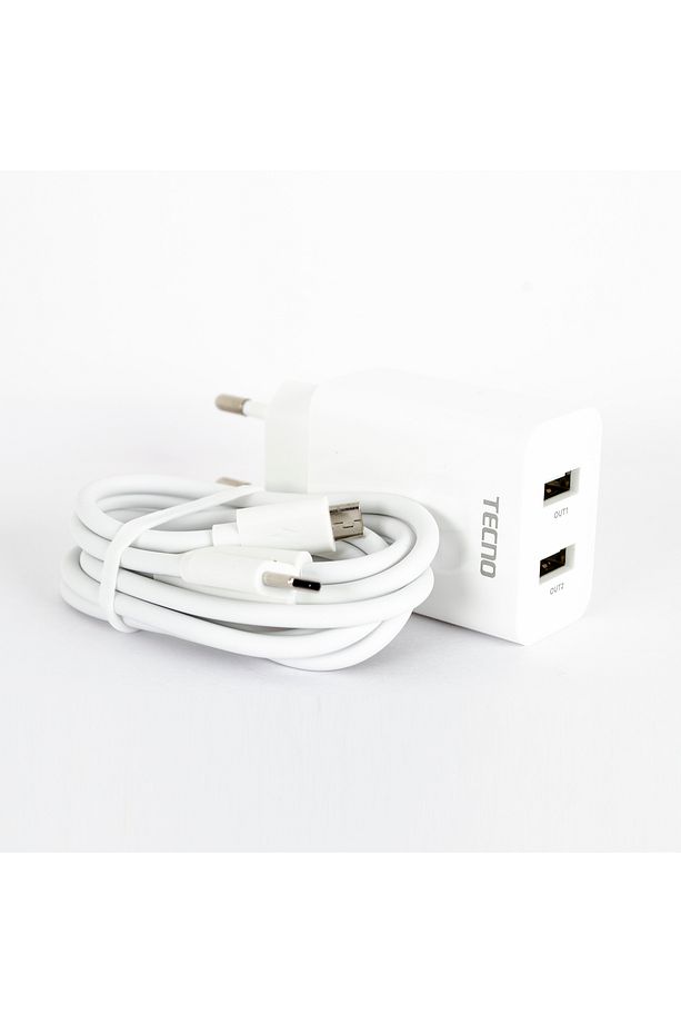 Pop 6 Pro Çift Usba & Type-c Ve Micro Çıkışlı Kablolu Hızlı Şarj Aleti - 2