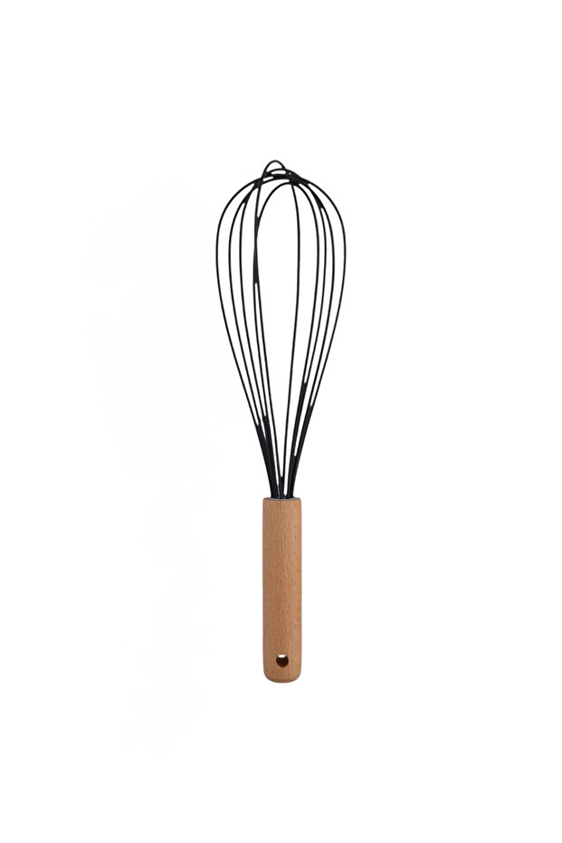 Wooden Handle Silicone Whisk Mıt1007