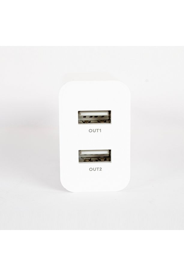 Çift Çıkışlı Şarj Aleti Type-c Ve Micro Data Kablolu Tcw-e01d Beyaz - 3