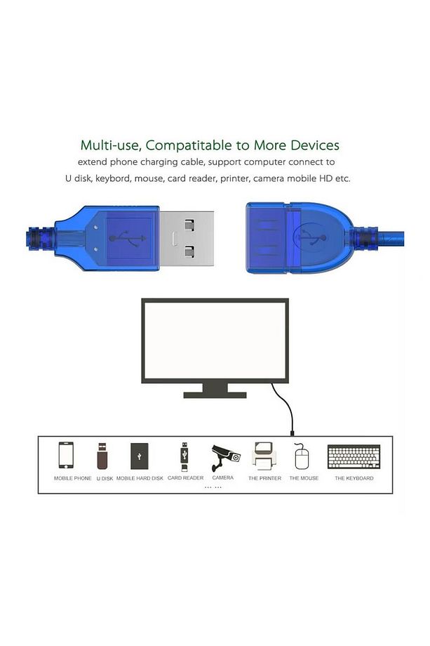 1.8 Metre Usb Erkek To Dişi Uzatma Uzatıcı Ara Kablo Usb Extension Cabble 1.8m Yüksek Hız Kablo - 7