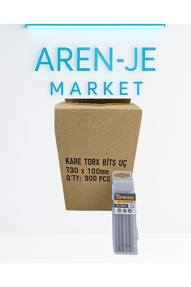 GFB Tools T30 x 100mm Kare Torx Bits Uç (10 Adet Set – S2 Çelik) - 2