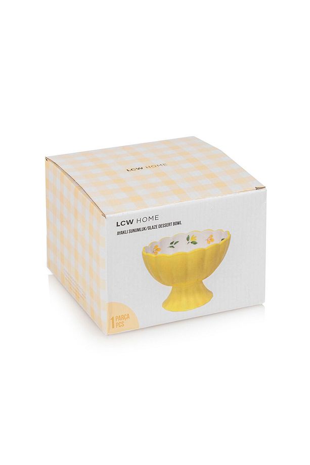 Lcw Accessories Sari Baskılı Ayaklı Sunumluk 14 Cm - 4
