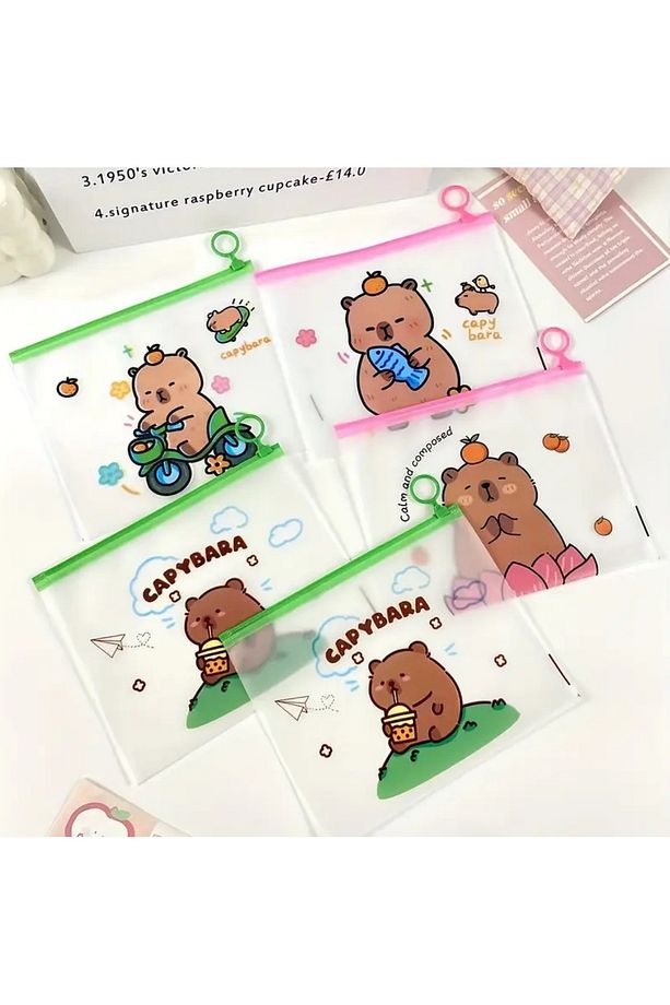 Capybara Kapibara Kilitli Zarf Dosya 1 Adet - 7