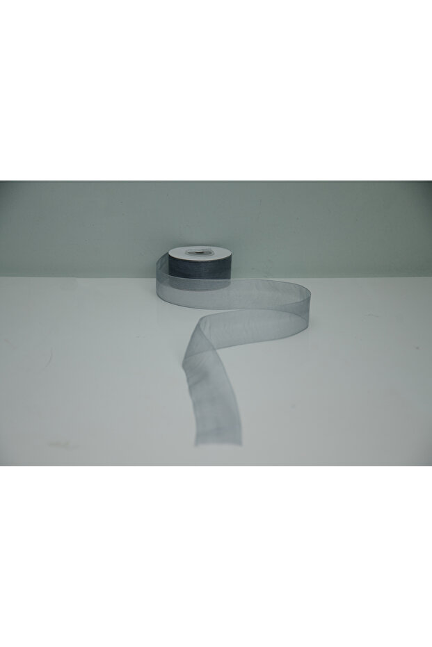 Silver Grey Organza Ribbon Roll 3 cm (30 mm) X 25 Yards Decorative Gift Wrap & Ornament Ribbon