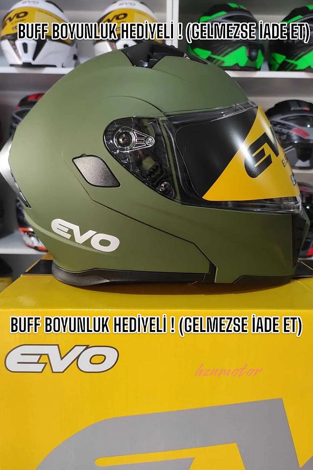 Çene Açılır Güneş Vizörlü Kask - 1