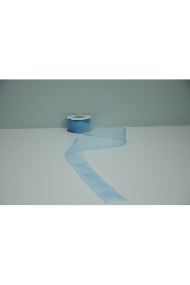 Blue Organza Ribbon Roll 3 cm (30 mm) X 25 Yards – Decorative Gift Wrapping and Decoration Ribbon