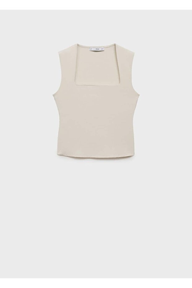 Geniş askılı dar kesim bluz - 3