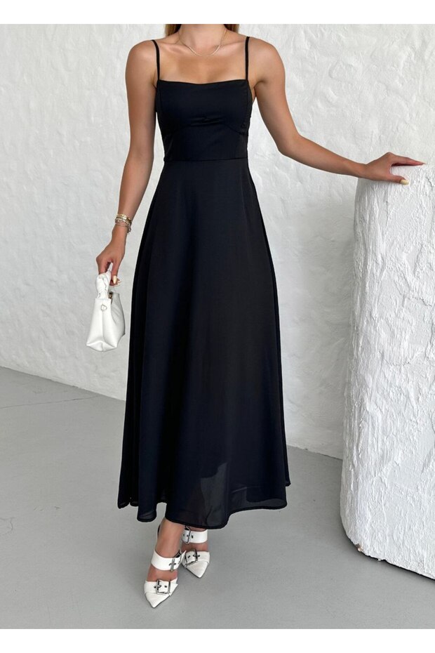 Kadın Maxi Gipeli Elbise - 4