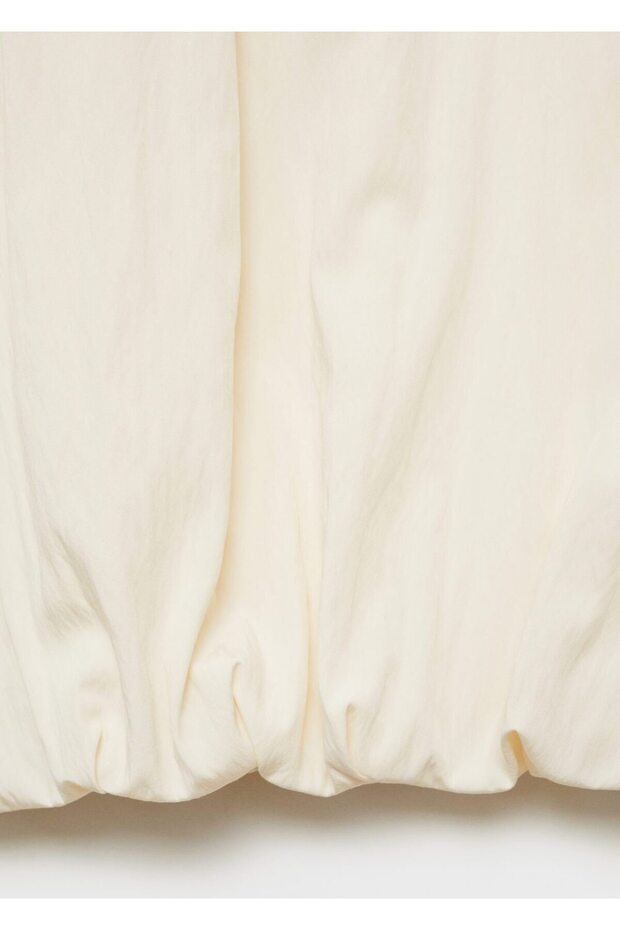 Kabarık kollu crop gömlek - 7