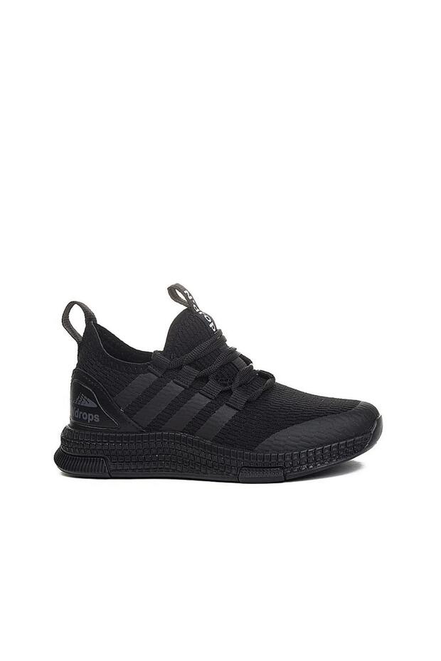 Ndrops Comfortable, Orthopedic, Lightweight, Laceless Mesh Sneaker Daily Children's Sports Shoes Black Black