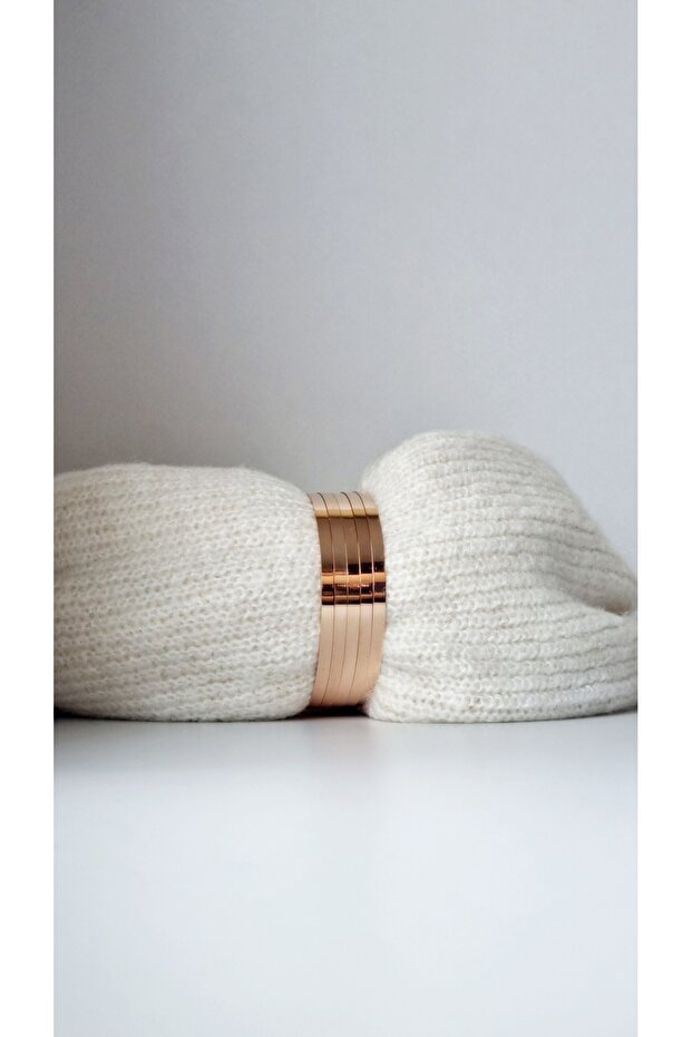 Paslanmaz Çelik Kalın 3'lü Ajda Bilezik - 2