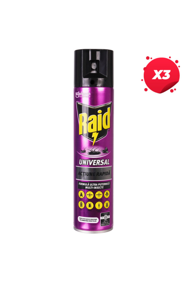 X3 - RAID INSECTICID UNIVERSAL 400ML - 1