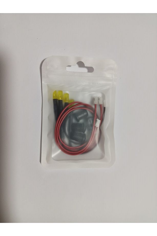 Araç kapı kolu için 4 adet 5mm SARI Renk Led. 4 adet montaj yuvası ile birlikte - 1
