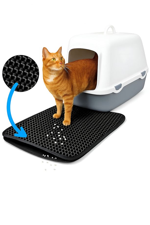 Elekli Kedi Kumu Paspası Kedi Köpek Tuvalet Önü Paspas Kedi Köpek Matı Elekli Paspas - 1