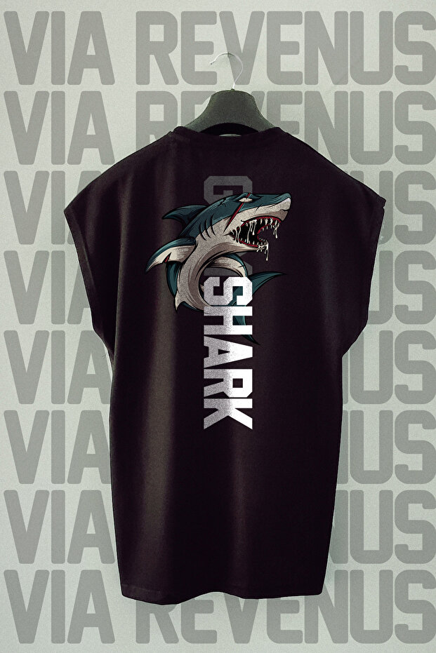 Gym Back Printed Zero Sleeve Crew Neck Sports Tshirt