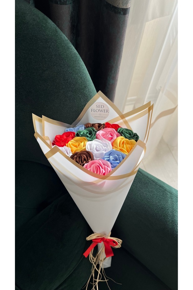 Kurdele gül buketi - 2