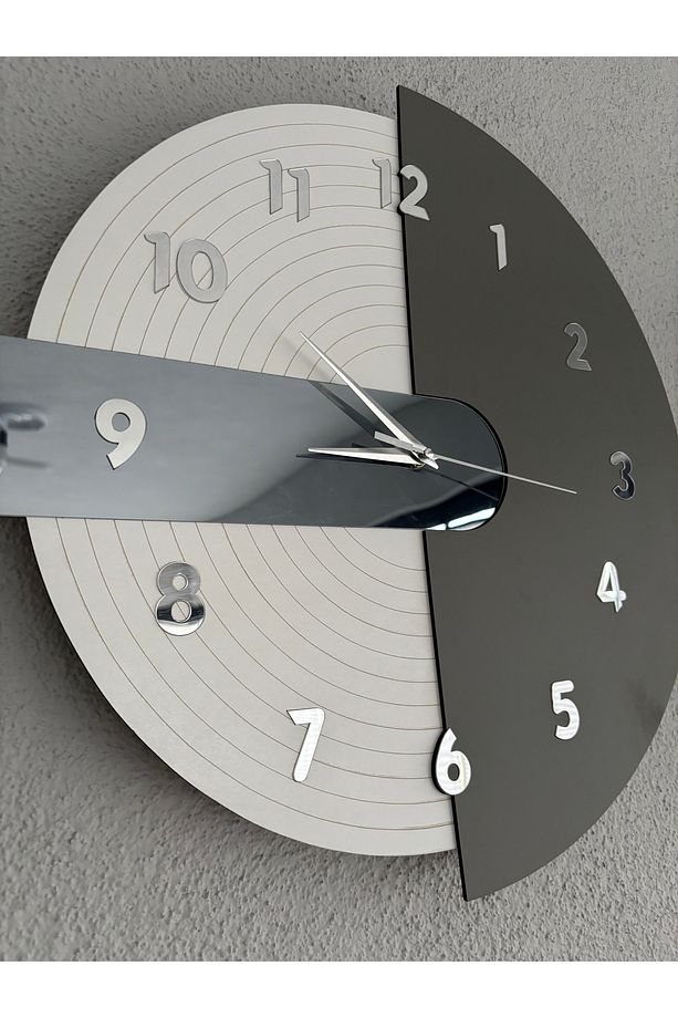 Bozcali 2 Duvar Saati, Rustik Duvar Saati,vintage Saat,ahşap Duvar Saat, Dekoratif Saat, Wall Clock - 7