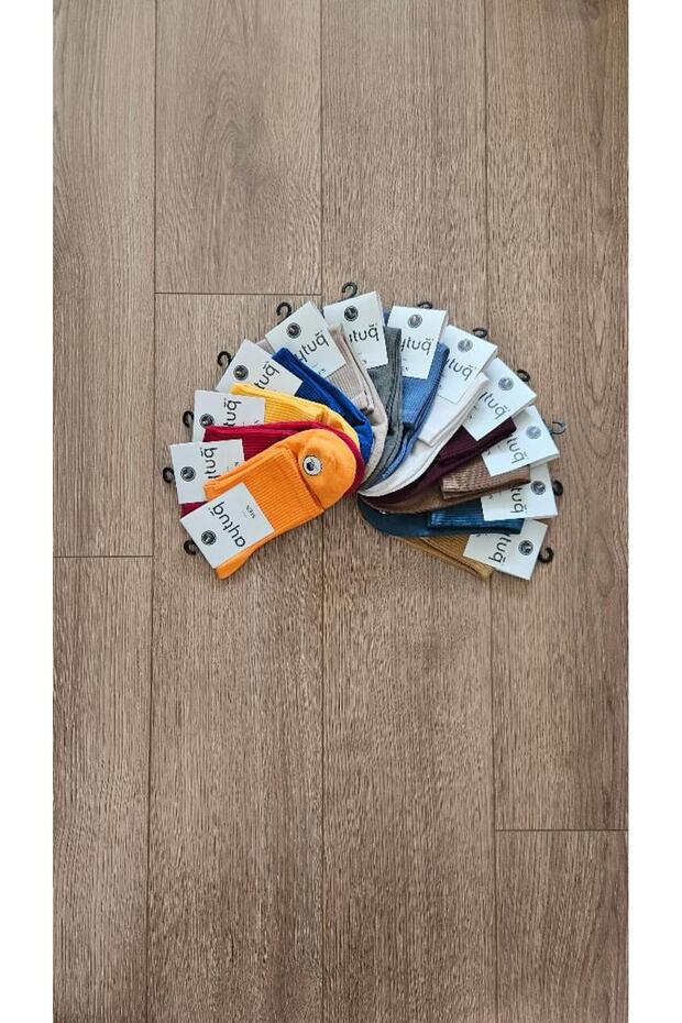 Aytuğ Men's Summer Season 12 Pairs Cotton-Cotton (Multi-Color) Konç Socks - 11103-12