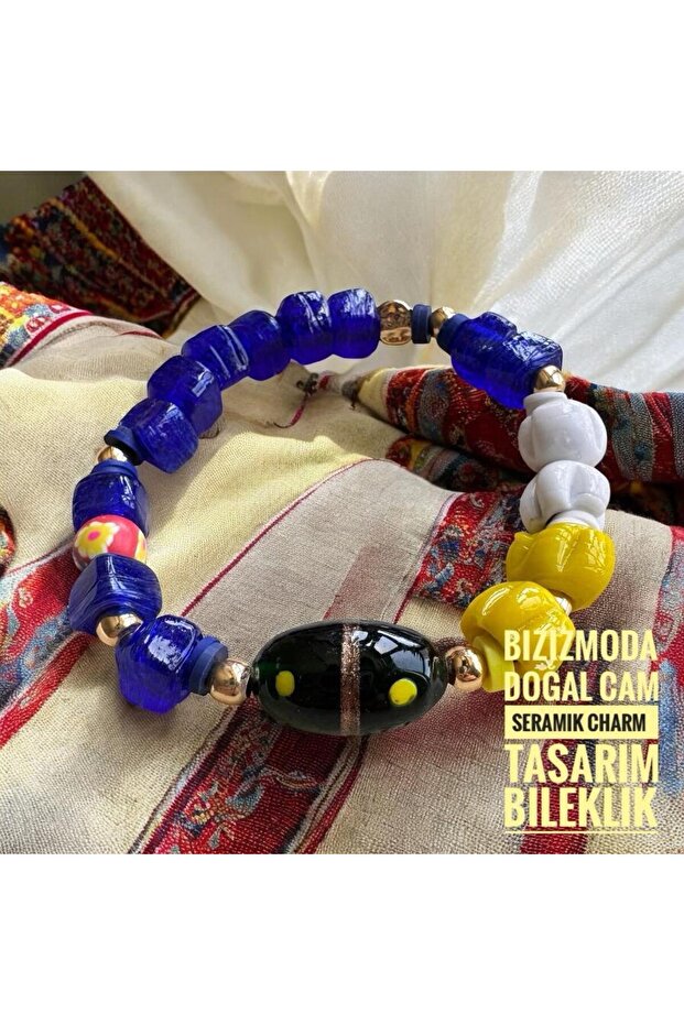 Handmade Design Evil Eye Bodrum Glass Bead Bracelet