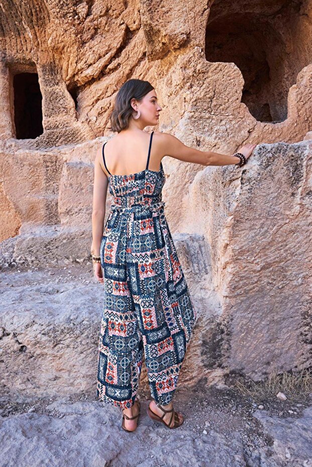 Ethnic Patterned Jumpsuit - 6
