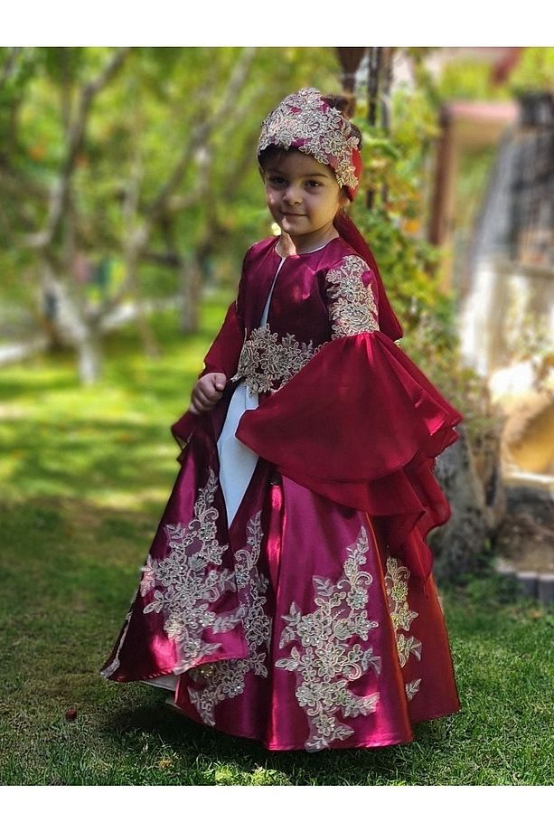 Çocuk Bindallı Elbise Kaftan - 6