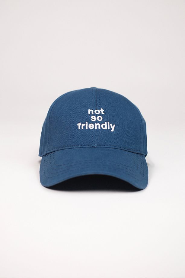 Not So Friendly Mavi Unisex Baseball Cap Şapka - 2