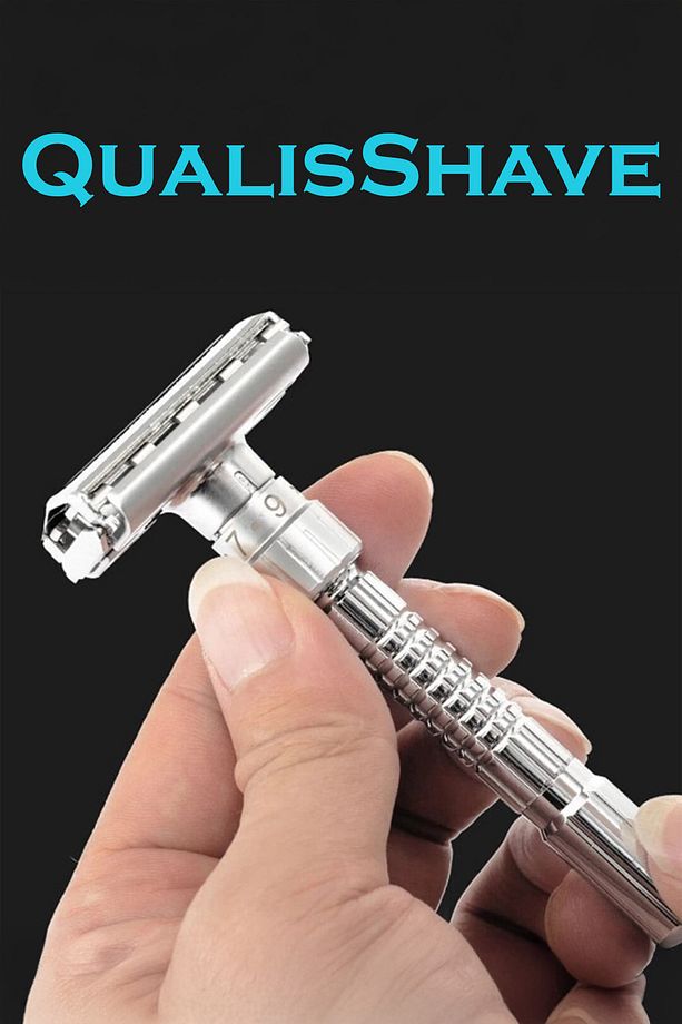 Q8 Ayarlanabilir Full Metal Tıraş Makinesi F10 Fırça Kase 5 Adet Platinum Yaprak Jilet - 4