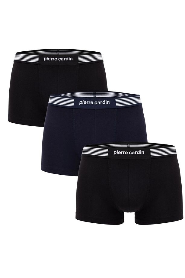 Modal Pamuklu Likralı 3'lü Siyah Lacivert Boxer Q3.u.6o.k0.k.a.p.c - 1