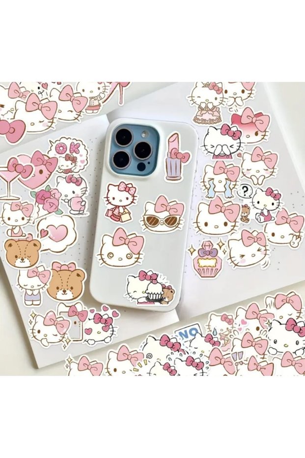 50Pcs Hello Kitty Sticker Set for Bullet Journal Scrapbook Laptop Agenda Planner Cute Sanrio