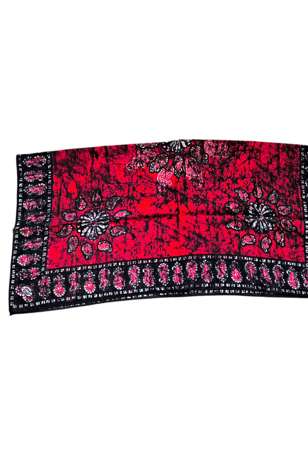 %100 Pamuk Yazma Kırmızı - 3