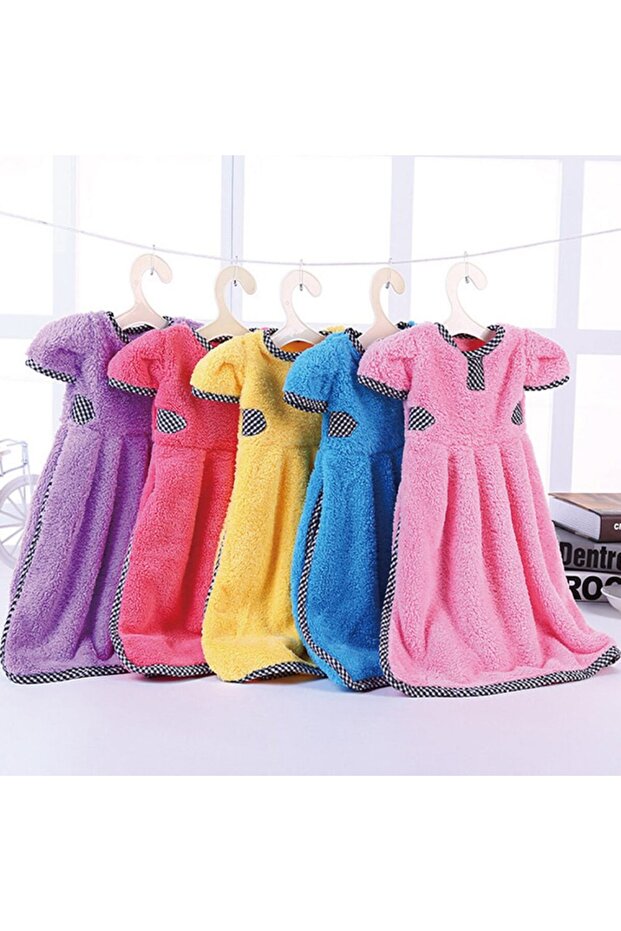 Multicolored Microfiber Clothes Shape Kitchen Towel - 3