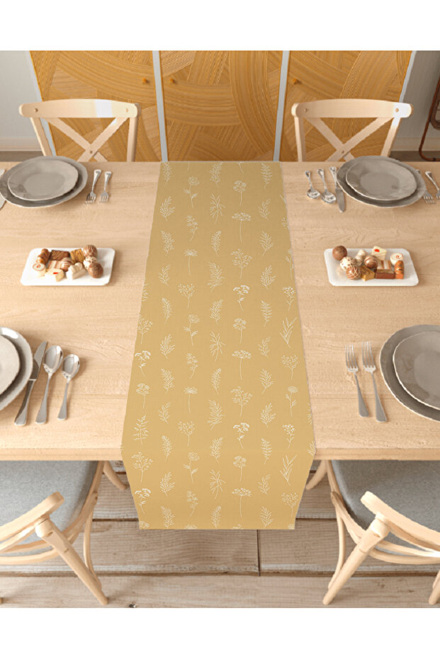 Flower Bohemian Patterned Special Design Runner Digital Printed Decorative Tablecloth Modern Home Decoration