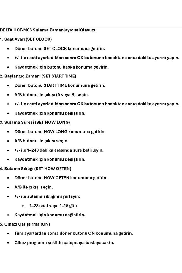 Çift Çıkışlı Elektronik Su Zamanlayıcı - 6