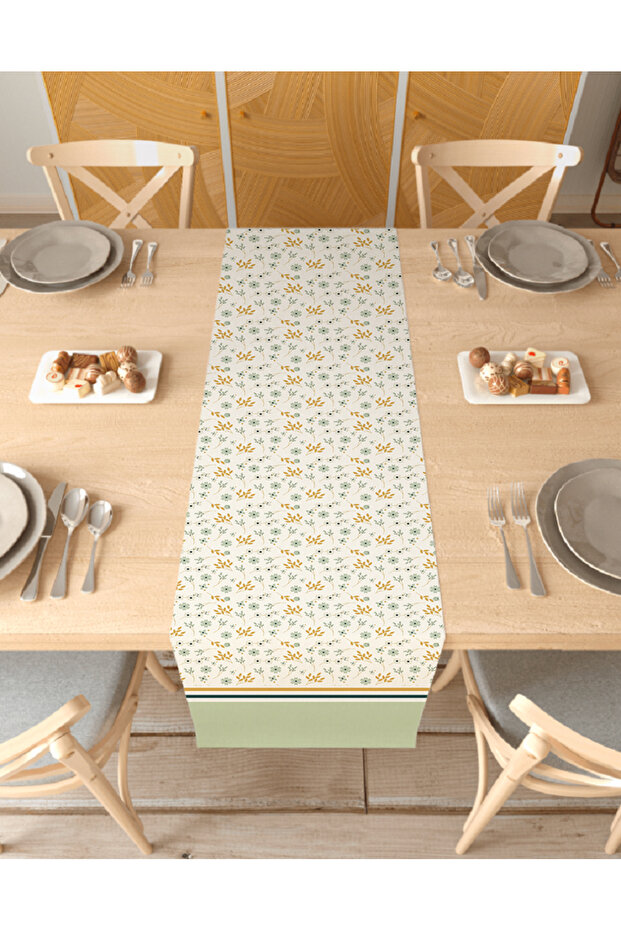 Flower Bohemian Patterned Special Design Runner Digital Printed Decorative Tablecloth Modern Home Decoration