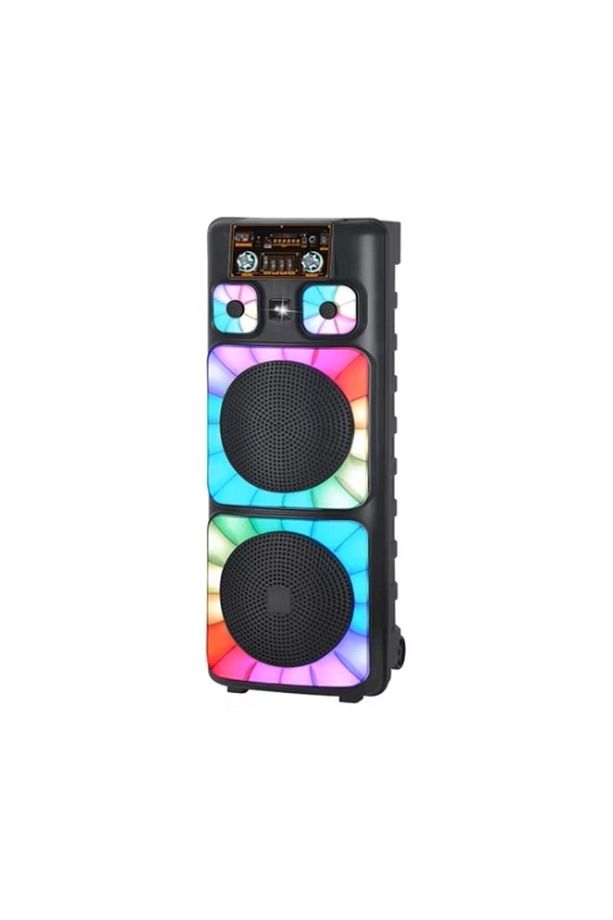 NDR Dev Bluetooth Hoparlör Dev Kareoke Ses Sistemi 2 Mikrofonlu 5000W - 2