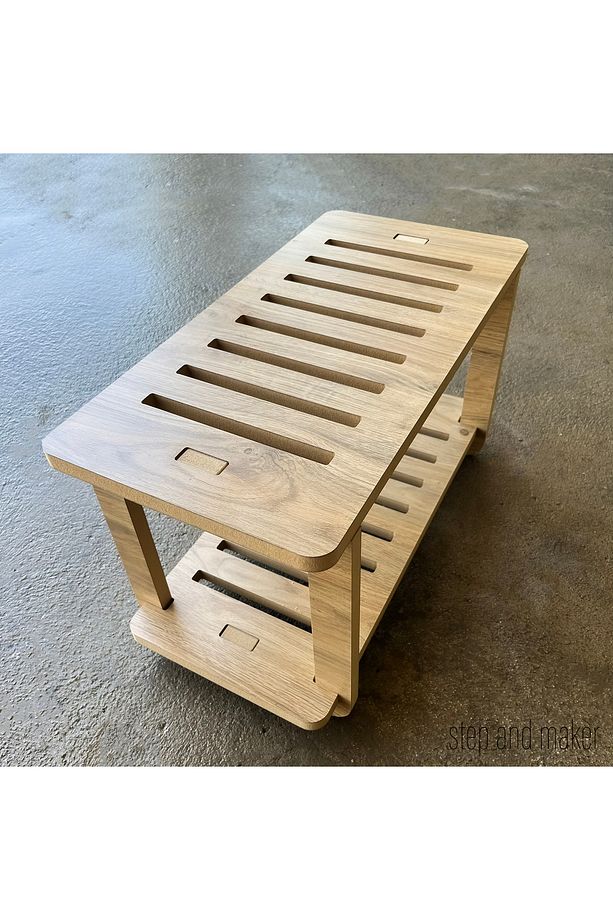 Ahşap MDF Portatif Ayakkabılık, Raf - 4