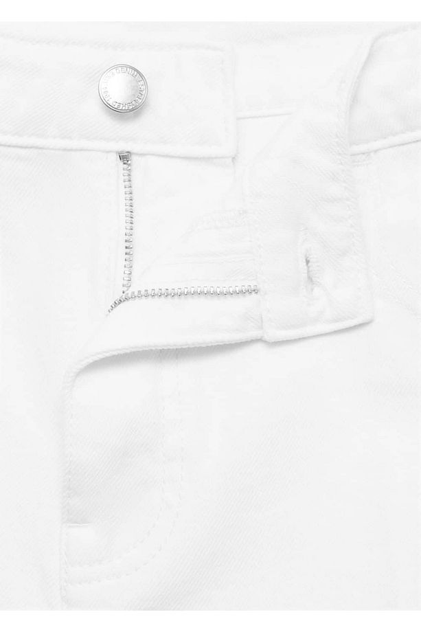 Yüksek Belli Bermuda Denim Şort - 7