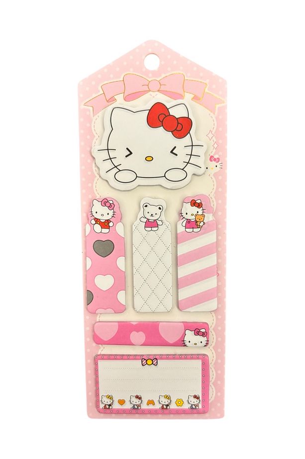 Hello Kitty Figürlü Sevimli Postit Yapışkanlı Not Seti Sanrio Postit - 3