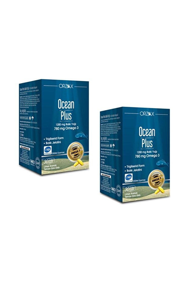 Ocean Plus 1200 ملغ 30 كبسولة 2 قطعة
