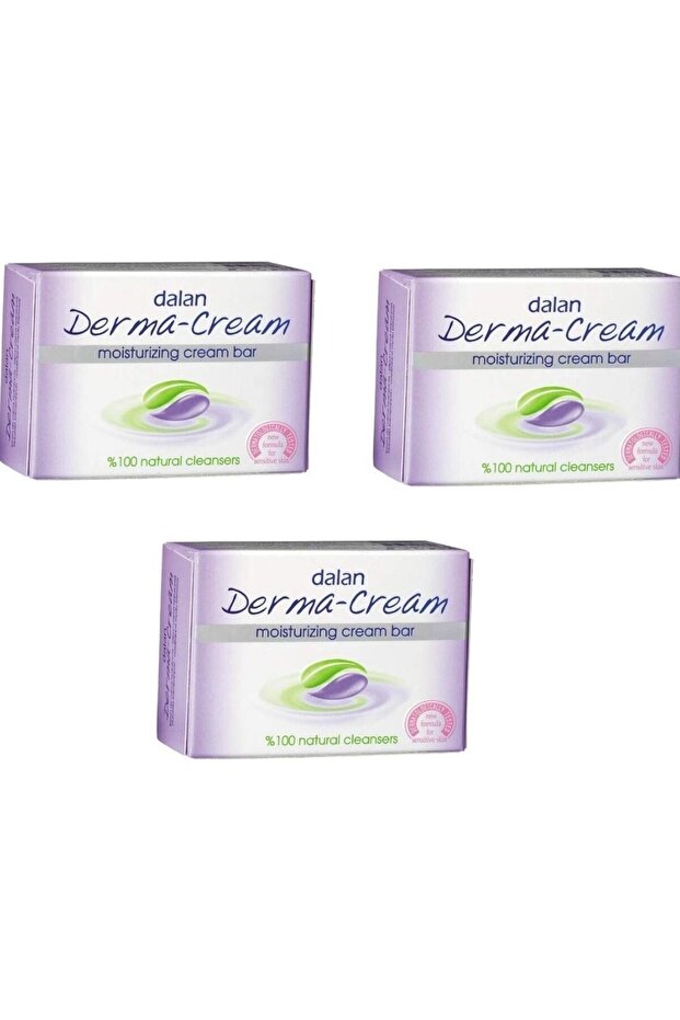 Derma Cream Moisturizing Care Soap 3 Pieces X 100 Gr